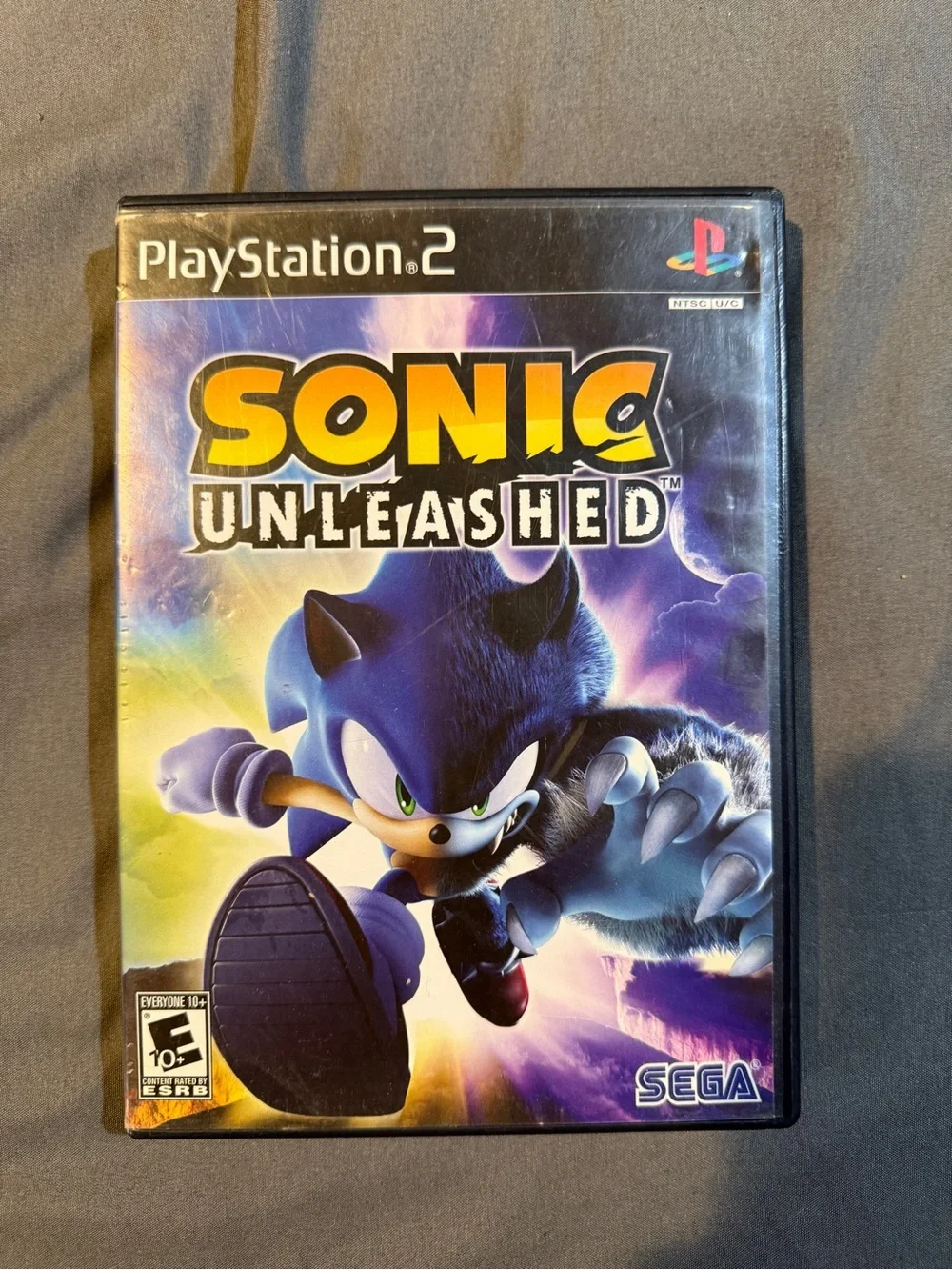 Sony PlayStation 2 Sonic Unleashed (Blue, Yellow, Purple)